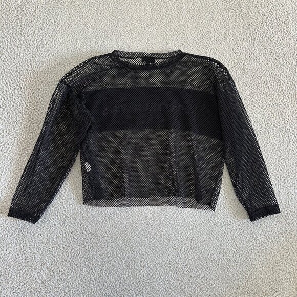 Riot Queen Mesh Top Gothic Crop Kawaii Japan Don’t Kill My Vibes Oversized - Picture 10 of 16